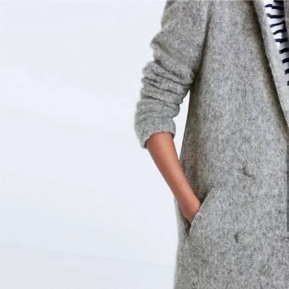 Sezane x Madewell Octave Wool Blend Longline Double Breasted Blazer Coat Small - Picture 8 of 17